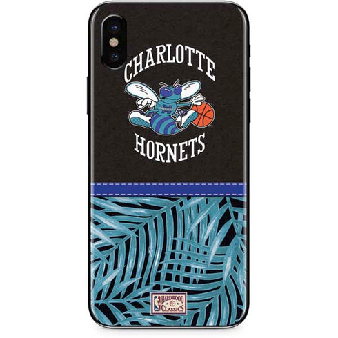 NBA Charlotte Hornets Retro Palms iPhone XS Max Skin