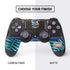 NBA Charlotte Hornets Retro Palms PS4 Controller Skin