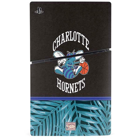 NBA Charlotte Hornets Retro Palms PS5 Slim Disk Console Skin