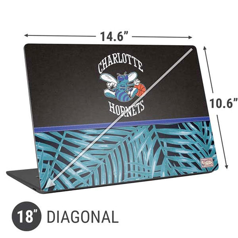 NBA Charlotte Hornets Retro Palms Universal Laptop 18in (14.6 x 10.6in) Skin