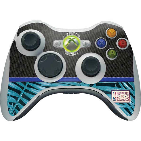 NBA Charlotte Hornets Retro Palms Xbox 360 Wireless Controller Skin