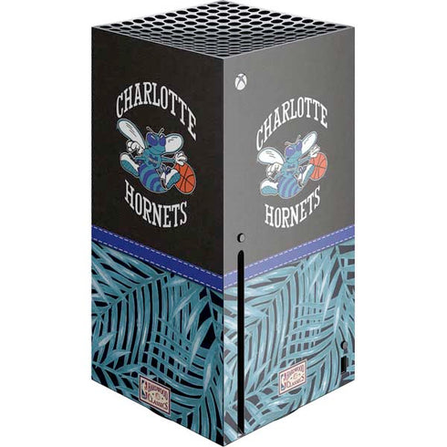 NBA Charlotte Hornets Retro Palms Xbox Series X Console Skin