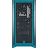 NBA Charlotte Hornets Standard - Blue Corsair 4000D Tempered Glass Mid-Tower ATX Case Skin