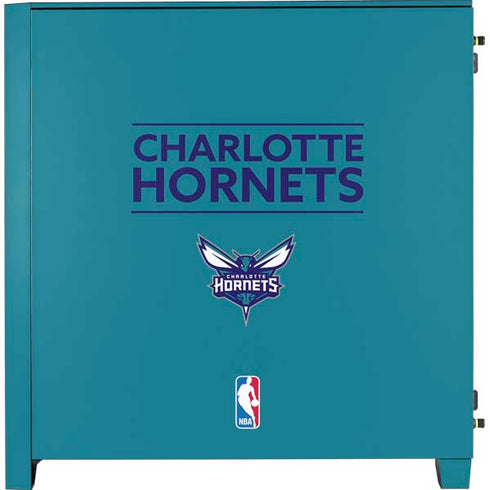 NBA Charlotte Hornets Standard - Blue Corsair 4000D Tempered Glass Mid-Tower ATX Case Skin