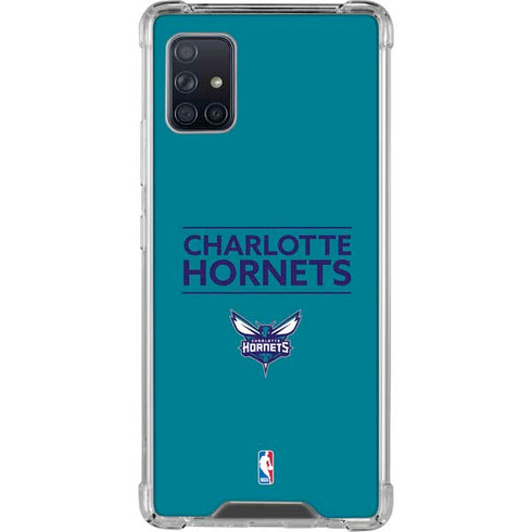 NBA Charlotte Hornets Standard - Blue Galaxy A51 5G Clear Case