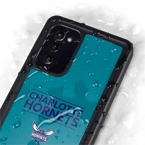 NBA Charlotte Hornets Standard - Blue Galaxy Note20 5G Waterproof Case