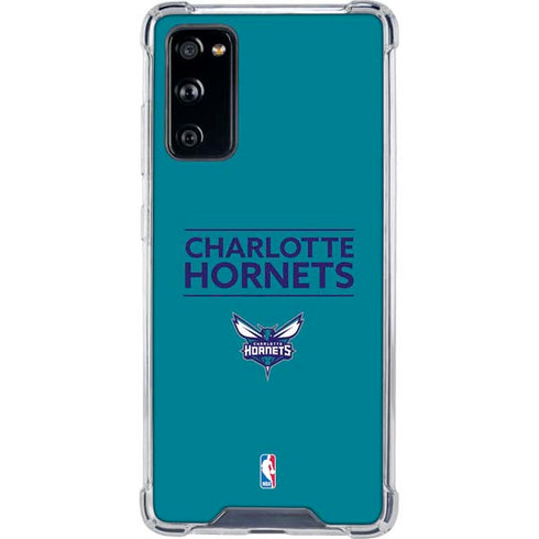 NBA Charlotte Hornets Standard - Blue Galaxy S20 FE Clear Case