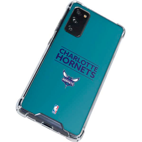 NBA Charlotte Hornets Standard - Blue Galaxy S20 FE Clear Case