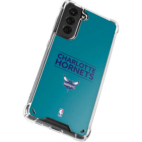 NBA Charlotte Hornets Standard - Blue Galaxy S21 Plus 5G Clear Case