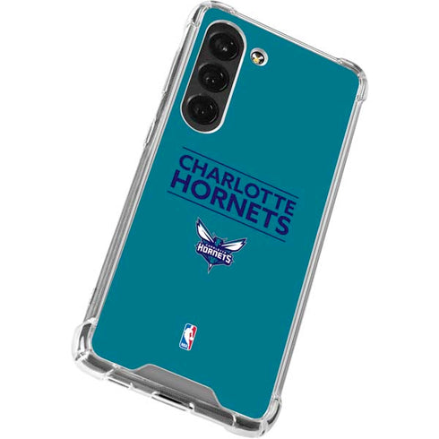 NBA Charlotte Hornets Standard - Blue Galaxy S23 Clear Case