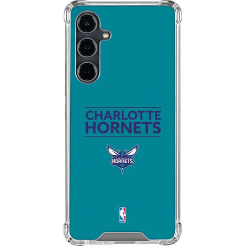 NBA Charlotte Hornets Standard - Blue Galaxy S23 FE Clear Case