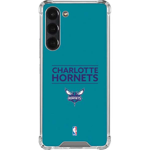 NBA Charlotte Hornets Standard - Blue Galaxy S23 Plus Clear Case