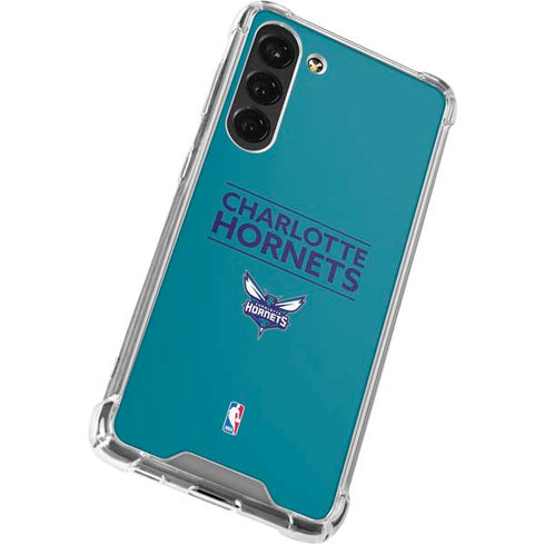 NBA Charlotte Hornets Standard - Blue Galaxy S23 Plus Clear Case