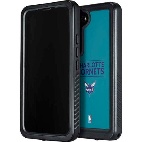 NBA Charlotte Hornets Standard - Blue Galaxy S23 Plus Waterproof Case
