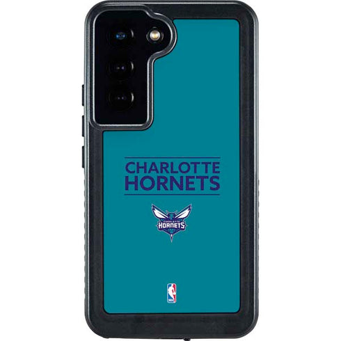 NBA Charlotte Hornets Standard - Blue Galaxy S23 Waterproof Case
