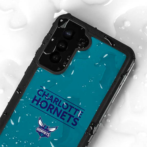 NBA Charlotte Hornets Standard - Blue Galaxy S23 Waterproof Case