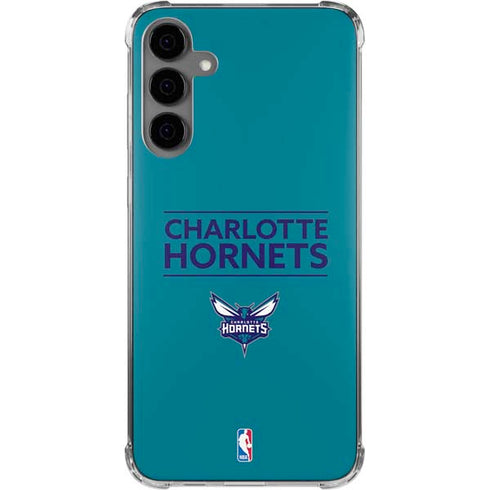 NBA Charlotte Hornets Standard - Blue Galaxy S24 Plus Clear Case