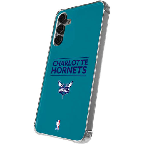 NBA Charlotte Hornets Standard - Blue Galaxy S24 Plus Clear Case