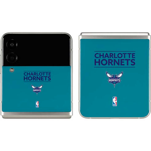 NBA Charlotte Hornets Standard - Blue Galaxy Z Flip3 5G Skin