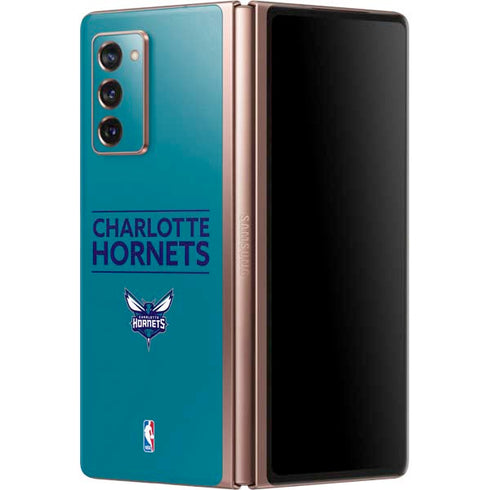 NBA Charlotte Hornets Standard - Blue Galaxy Z Fold2 5G Skin