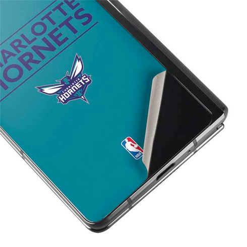 NBA Charlotte Hornets Standard - Blue Galaxy Z Fold2 5G Skin