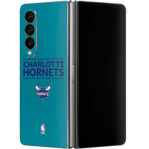 NBA Charlotte Hornets Standard - Blue Galaxy Z Fold4 5G Skin