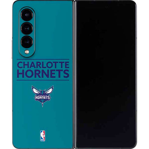 NBA Charlotte Hornets Standard - Blue Galaxy Z Fold4 5G Skin