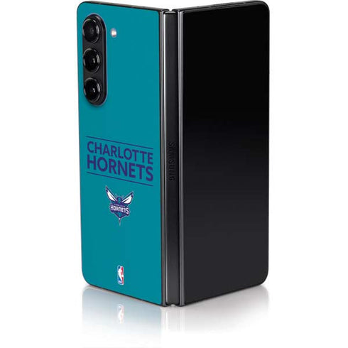 NBA Charlotte Hornets Standard - Blue Galaxy Z Fold5 5G Skin