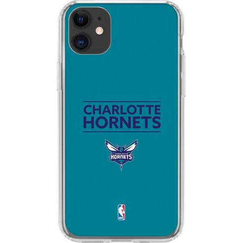 NBA Charlotte Hornets Standard - Blue iPhone 11 Clear Case