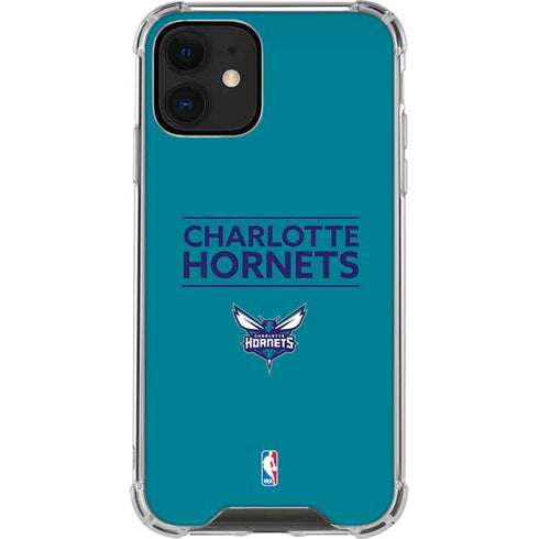 NBA Charlotte Hornets Standard - Blue iPhone 12 Mini Clear Case