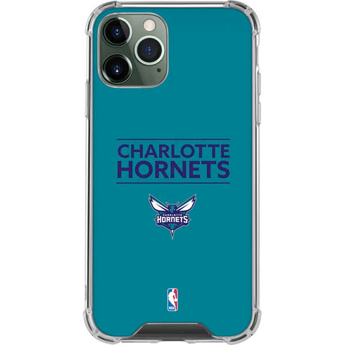 NBA Charlotte Hornets Standard - Blue iPhone 12 Pro Clear Case