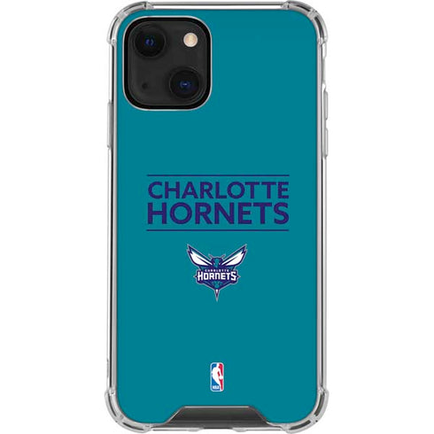 NBA Charlotte Hornets Standard - Blue iPhone 13 Clear Case