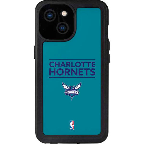 NBA Charlotte Hornets Standard - Blue iPhone 13 Mini Waterproof Case