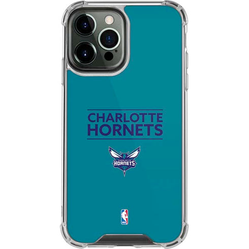 NBA Charlotte Hornets Standard - Blue iPhone 13 Pro Max Clear Case