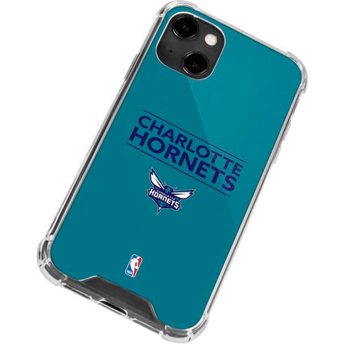 NBA Charlotte Hornets Standard - Blue iPhone 14 Clear Case