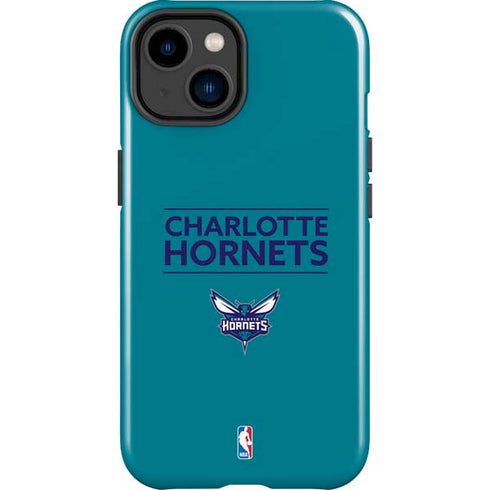 NBA Charlotte Hornets Standard - Blue iPhone 15 Plus Impact Case