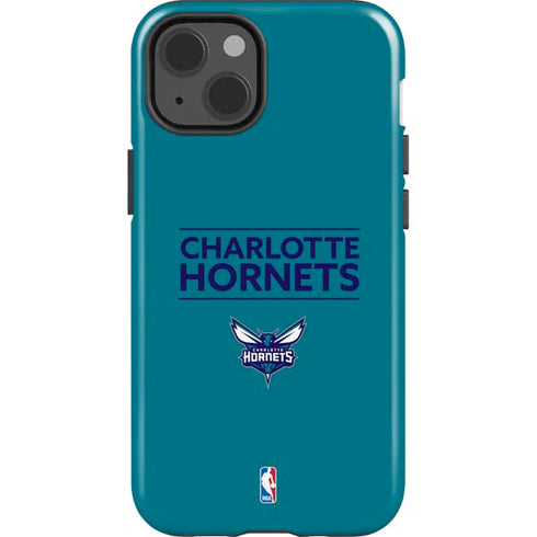 NBA Charlotte Hornets Standard - Blue iPhone 14 Impact Case