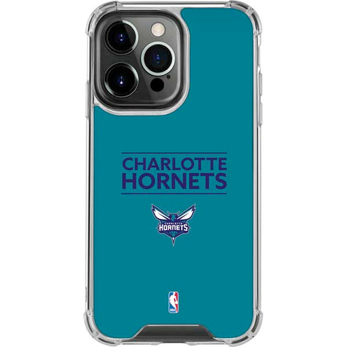 NBA Charlotte Hornets Standard - Blue iPhone 15 Pro Clear Case
