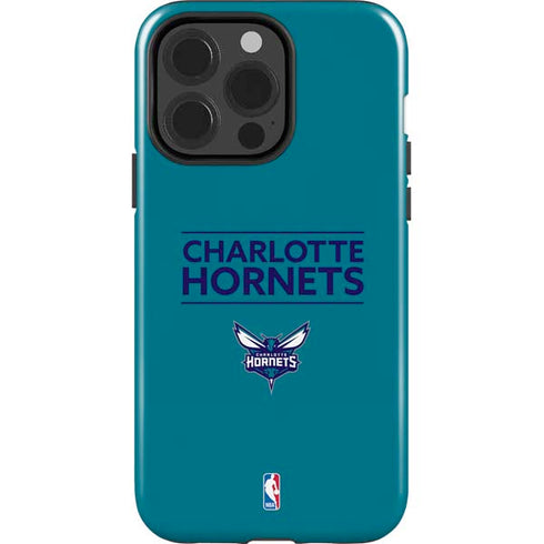 NBA Charlotte Hornets Standard - Blue iPhone 14 Pro Impact Case
