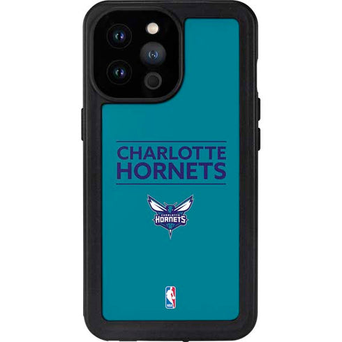 NBA Charlotte Hornets Standard - Blue iPhone 14 Pro Max Waterproof Case