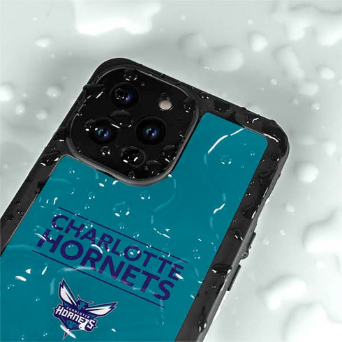 NBA Charlotte Hornets Standard - Blue iPhone 14 Pro Max Waterproof Case