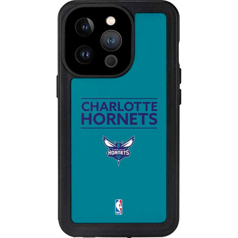 NBA Charlotte Hornets Standard - Blue iPhone 14 Pro Waterproof Case