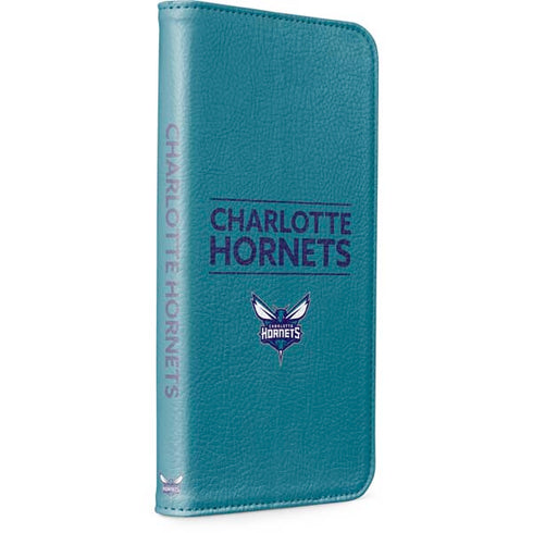 NBA Charlotte Hornets Standard - Blue iPhone 15 Pro Folio Case