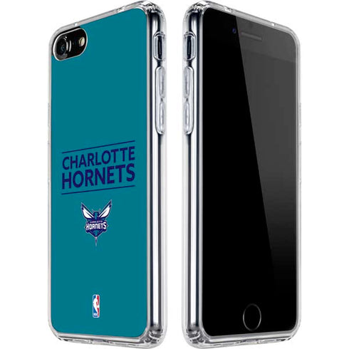 NBA Charlotte Hornets Standard - Blue iPhone SE (2nd & 3rd Gen) Clear Case