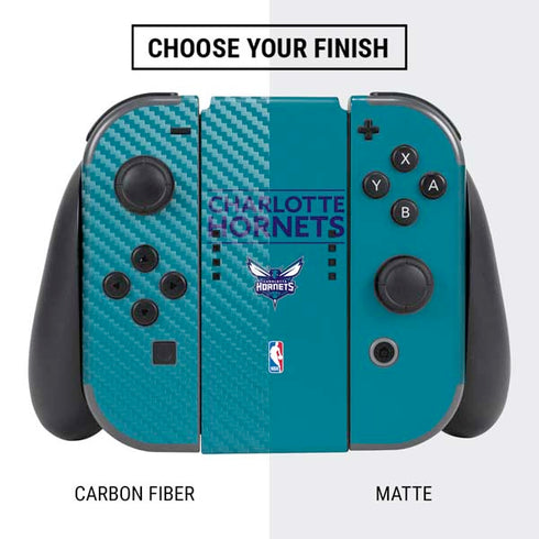 NBA Charlotte Hornets Standard - Blue Nintendo Switch Bundle Skin