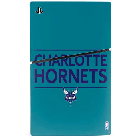 NBA Charlotte Hornets Standard - Blue PS5 Slim Disk Console Skin