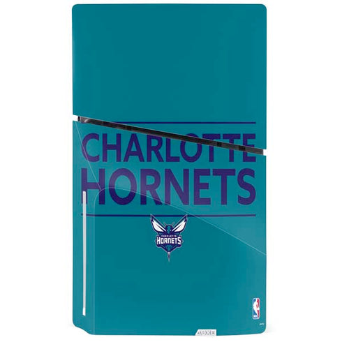 NBA Charlotte Hornets Standard - Blue PS5 Slim Disk Console Skin