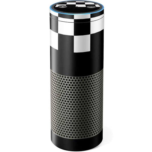 Checkerboard Split Amazon Echo Skin