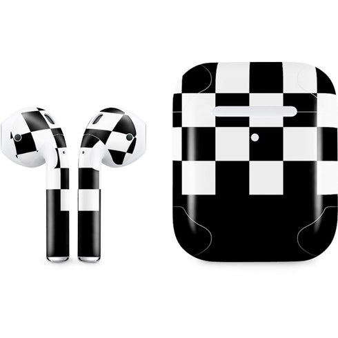 Checkerboard Split Apple AirPods 2 Skin