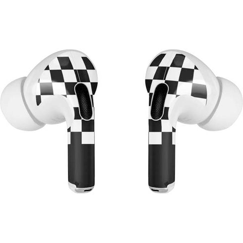 Checkerboard Split Apple AirPods Pro Skin